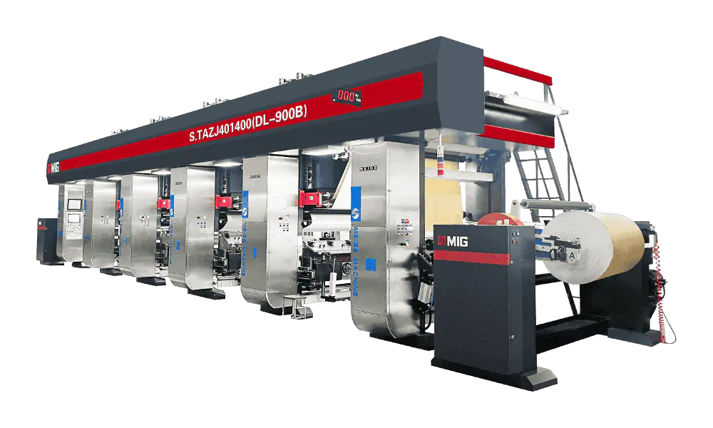 S.TAZJ401400 (DL-900B) 4-Foot Super Large Diameter (Super Cycle) Medium-High Speed ELS-Type Gravure Printing Machine for Engineered Wood Decorative Paper（Suitable for 1100-1350mm）